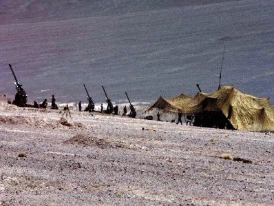 Quân đội Trung Quốc hạ trại trong lãnh thổ Ấn Độ.