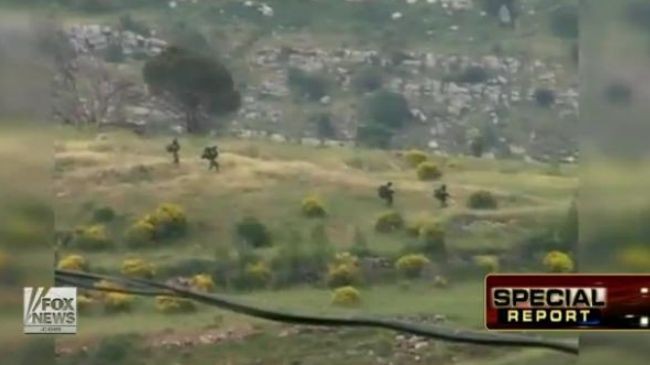 Hình ảnh binh sĩ Israel di chuyển trong lãnh thổ Syria trong đoạn video mới được công bố.