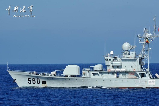 Tàu chiến Trung Quốc (hình minh họa)