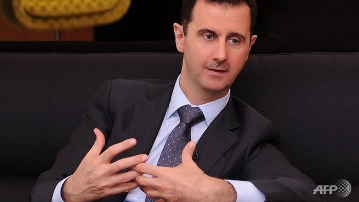 Tổng thống Syria Bashar al-Assad trong một cuộc phỏng vấn tại Damascus.