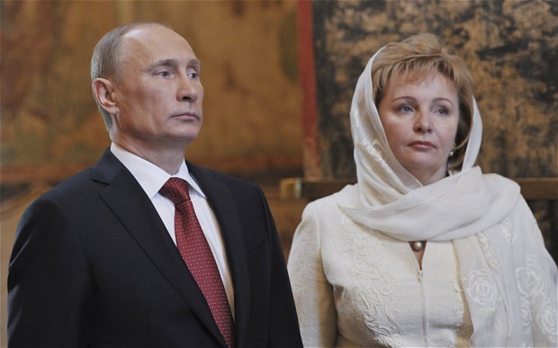 Vợ chồng Tổng thống Putin.