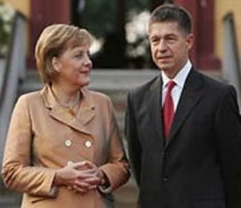 Bức ảnh hiếm hoi của vợ chồng Thủ tướng Angela Merkel và Joachim Sauer.