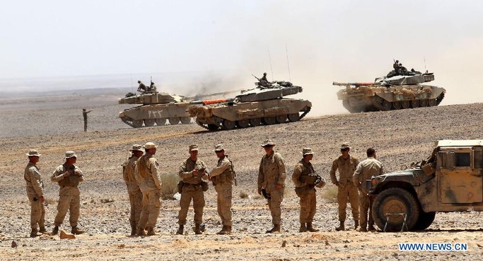 Quân đội Mỹ tham gia tập trận tại Jordan.