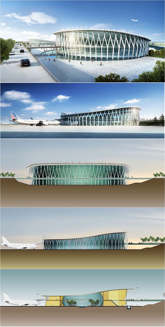Bản thiết kế sân bay của Triều Tiên.