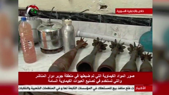 Kho vũ khí hóa học mới tìm thấy gần Damascus.