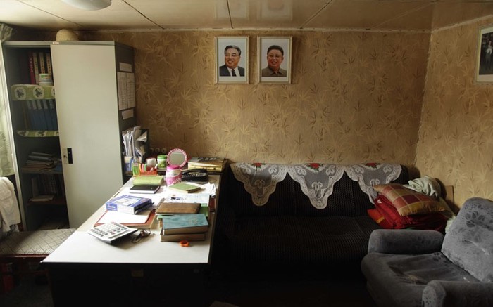 Một phòng nghỉ của thủy thủ bên trong tàu Chong Chon Gang.