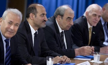 Phái đoàn phe nổi dậy Syria tham gia hội đàm với Hội đồng Bảo an LHQ.