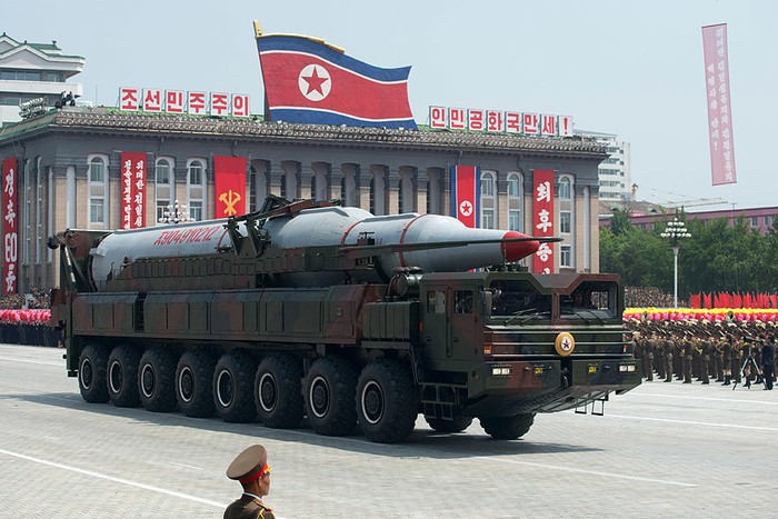 Tên lửa lớp Taepodong của Triều Tiên.