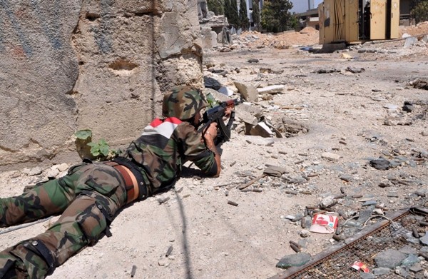 Binh lính quân chính phủ Syria.