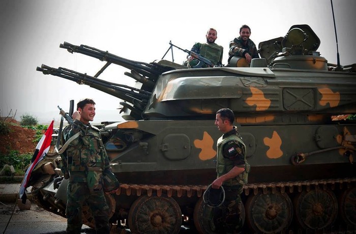 Binh sĩ quân chính phủ Syria.