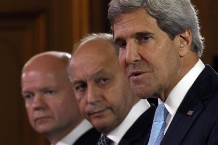 Các nhà ngoại giao của Hoa Kỳ, Nga , Anh, Pháp và Trung Quốc sẽ tổ chức đàm phán về một nghị quyết yêu cầu phá hủy kho vũ khí hóa học của Syria phù hợp với thỏa thuận Mỹ-Nga.