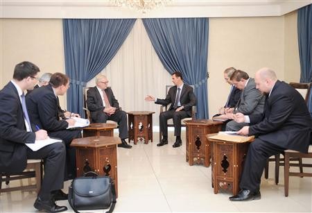 Thứ trưởng Ngoại giao Nga Sergei Ryabkov hội đàm với Tổng thống Syria tại thủ đô Damascus hôm 18.9