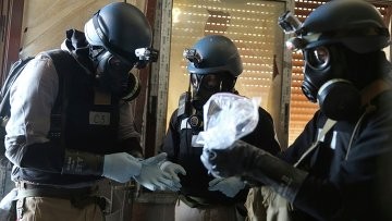 Các thanh tra LHQ tìm kiếm bằng chứng tại hiện trường vụ tấn công hóa học ở Ghouta.