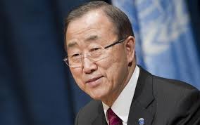 Tổng thư kí Liên Hợp Quốc Ban Ki-moon.
