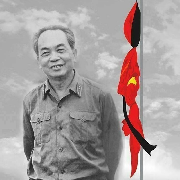 Hình ảnh tưởng niệm Tướng Giáp đang được lan truyền rộng rãi trên mạng xã hội trong ngày Quốc tang.
