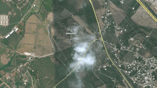 Bản đồ căn cứ không quân ở Snobar Kableh