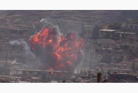 Quân đội Syria đánh bom các mục tiêu nổi dậy.