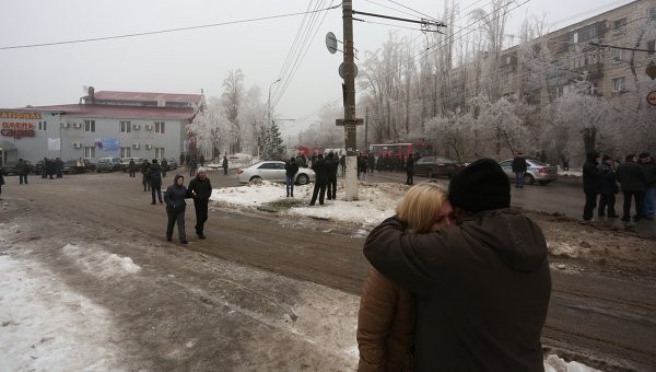 Hiện trường vụ đánh bom xe bus tại Vogograd ngày 30/12.