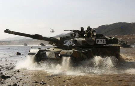 Quân đội Mỹ và Hàn Quốc tham gia tập trận chung.
