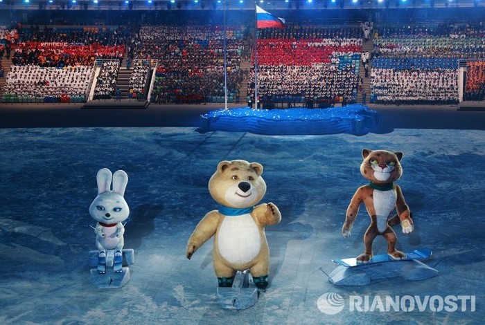 Các linh vật của Olympic Sochi.