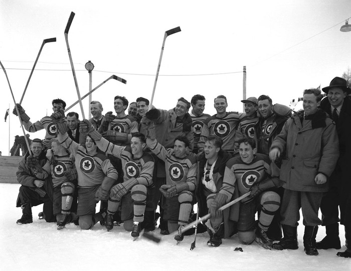 Đội hockey của Canada tại Thế vận hội mùa đông năm 1948 tại Thụy Sỹ.