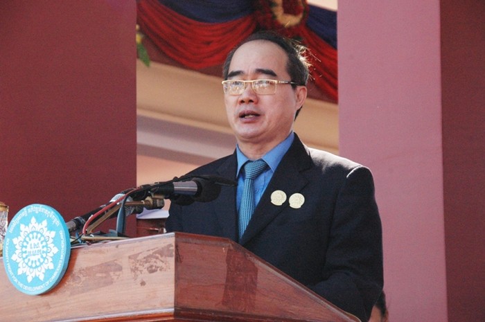 Đồng chí Nguyễn Thiện Nhân, Ủy viên Bộ Chính trị, Chủ tịch Ủy ban Trung ương Mặt trận Tổ quốc Việt Nam. Ảnh: TTXVN