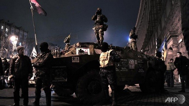 Lực lượng tự vệ ở Maidan, Kiev.