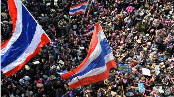 Người biểu tình Thái Lan ở thủ đô Bangkok