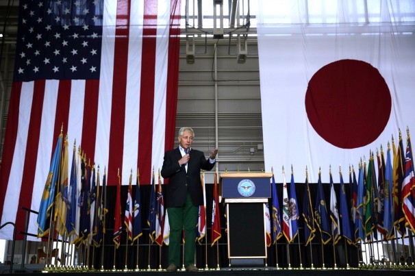 Bộ trưởng Chuck Hagel tại Nhật Bản ngày 5/4.
