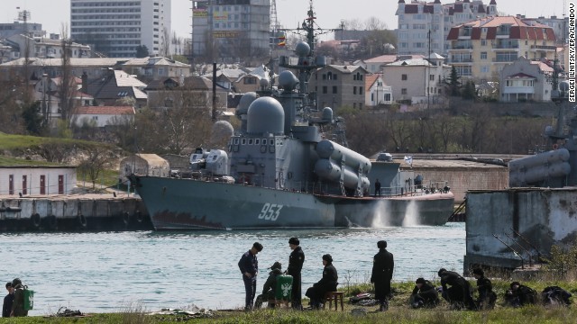 Binh sĩ Nga tại Crimea ngày 1/4/2014.