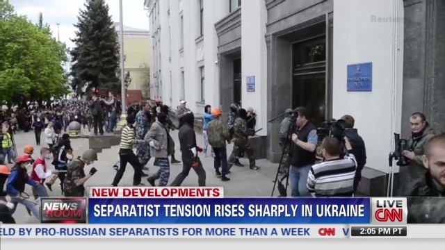 Lực lượng biểu tình ly khai tại đông Ukraine.