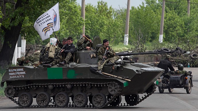 Quân đội Ukraine tiến vào Slaviansk.