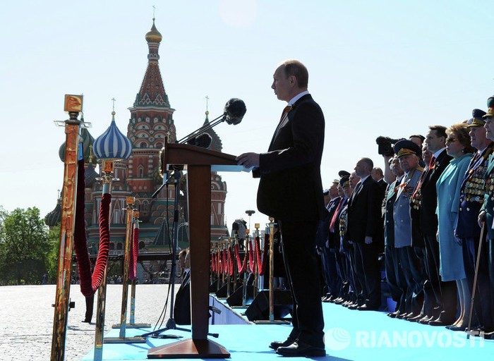 Tổng thống Nga Vladimir Putin phát biểu tại lễ khai mạc.