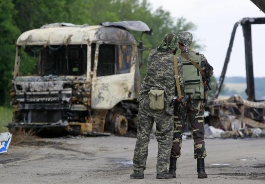 Lực lượng ủng hộ ly khai tại Luhansk.
