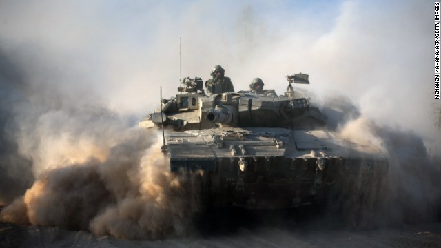 Quân đội Israel triển khai tại Gaza.