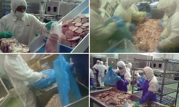 Cận cảnh quy trình sản xuất thịt kém chất lượng bên trong nhà máy Trung Quốc.