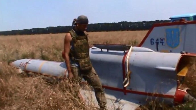 Xác chiếc UAV Liên Xô của quân đội Ukraine.