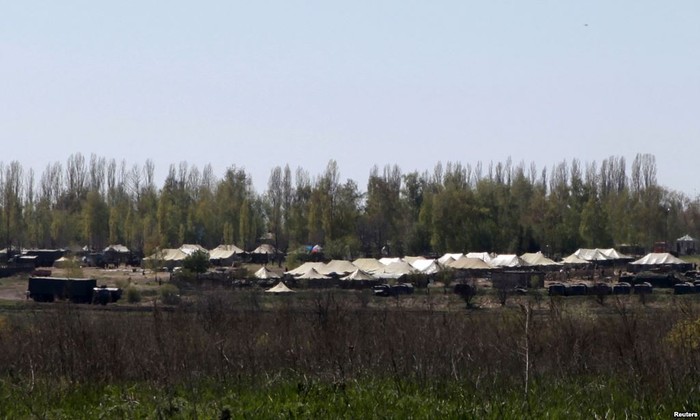 Lực lượng Nga được triển khai bên ngoài Severny, khu vực Belgorod trên biên giới Nga-Ukraine.