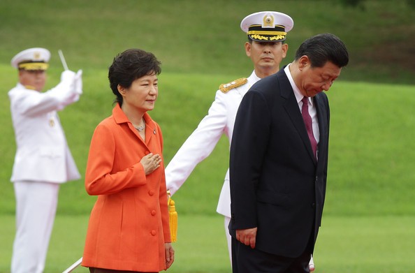 Chủ tịch Trung Quốc Tập Cận Bình và Tổng thống Hàn Quốc Park Geun Hye