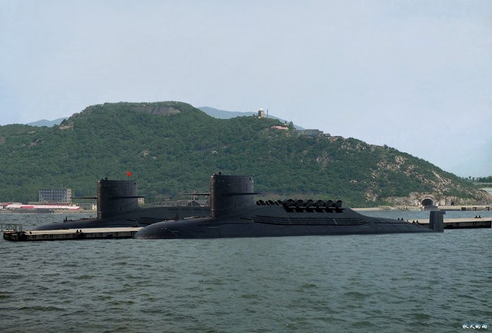 Tàu ngầm lớp Tấn có thể mang tên lửa đạn đạo hạt nhân của Trung Quốc - mục tiêu do thám chính của Mỹ. Hình minh họa.