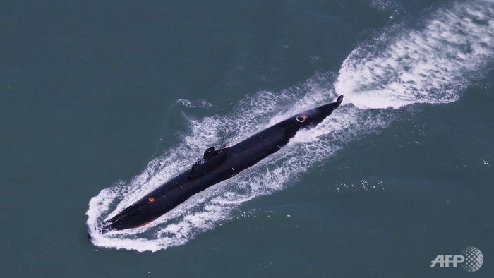 Tàu ngầm của Hạm đội Nam hải tham gia diễn tập ở Biển Đông trong tháng 8/2014.