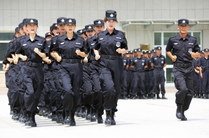 Nữ cảnh sát Trung Quốc. Hình minh họa.