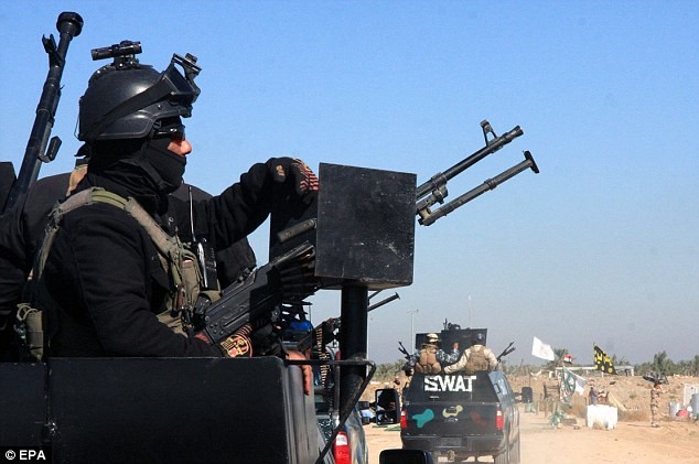 Lực lượng Iraq ở phía nam Baghdad hồi đầu tuần này.
