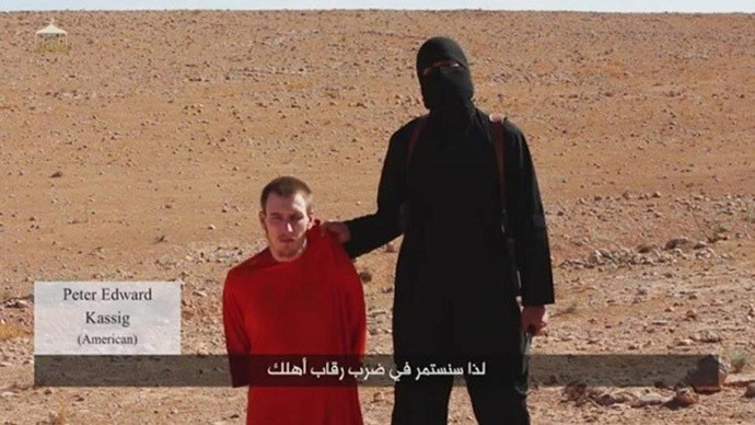 Đoạn video khủng bố IS hành quyết con tin người Mỹ Peter Kassig.
