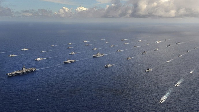 Tàu chiến Mỹ tham gia tập trận RIMPAC 2014.