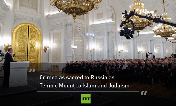 &quot;Crimea quan trọng với Nga như Đồi đền thờ của người Hồi giáo và Do Thái&quot;.