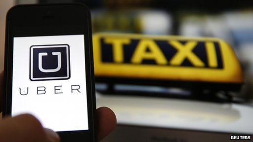 Uber cung cấp dịch vụ taxi trên mạng internet, trong đó các lái xe là những cá nhân sở hữu xe riêng. Uber có hệ thống giá cước và thanh toán riêng của mình.