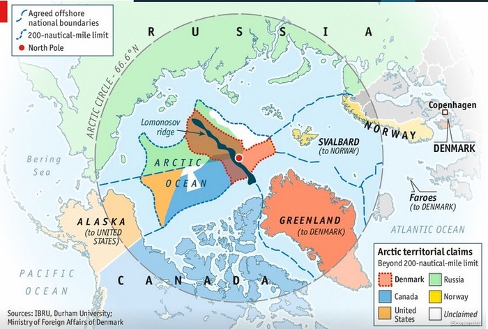 Nga đặc biệt chú trọng tới sự mở rộng ảnh hưởng ở Bắc cực.