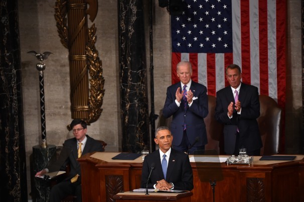 Tổng thống Barack Obama đưa ra thông điệp liên bang 2015 của mình trước Quốc hội.