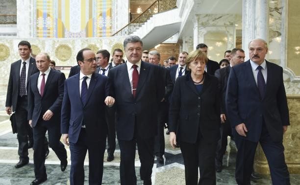 Các nhà lãnh đạo tham gia đàm phán tại Minsk.